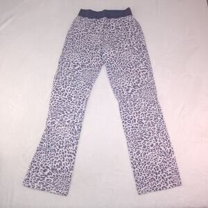 Vintage Y2k Victorias Secret Leopard Yoga Pants XS Gray Pink Cheetah Boot Flare